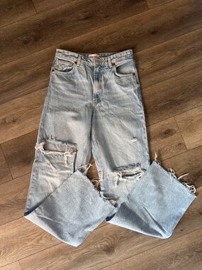Zara Distressed Denim Jeans